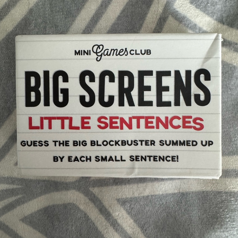 BIG SCREENS LITTLE SENTENCES